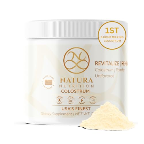 Grass-Fed Bovine Colostrum Powder – 100% Pure, First Milking – Natural IgG 25% – Gut, Immune & Recovery Support – USA Sourced, Additive-Free – 60 Servings