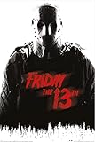 Friday The 13th - Movie Poster (Jason Vorhees - B&W) (Size: 24' x 36')