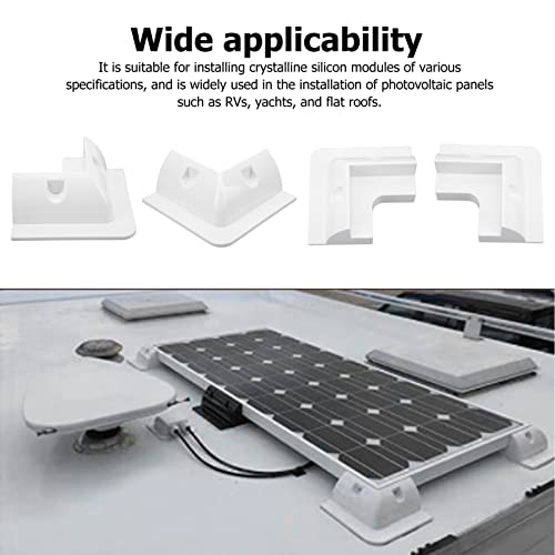 Soportes de panel solar ABS CHICIRIS juego de 4 piezas esquineras para techos planos 3