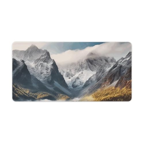 Tapis de souris grand format imperméable et sous-main de bureau antidérapant