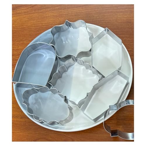 Auktosmn LARGE PLAQUE COOKIE CUTTER SET 10 Piece-4.0 Inch-Diswasher Safe-Frame Cookie Cutter Shape thumb #7