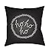 Surya Hohoho Word Print Outdoor Pillow