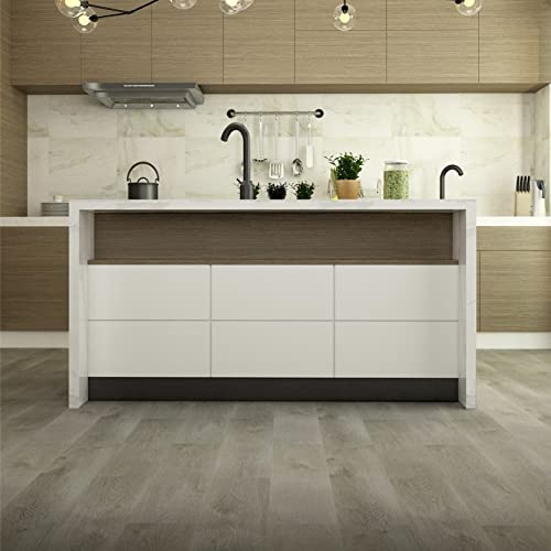 Flohover Vinyl Flooring, Luxury Vinyl Plank Flooring - Interlocking, Easy Installation Tiles Flooring, 7''X42'', Pack Of 10, 20.86 Sq. Ft （Ship From Us) #TOP7