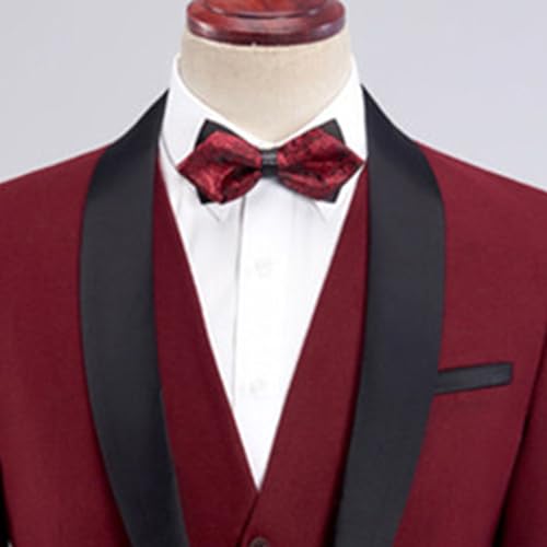 Men's Formal Party Wedding Proms Tuxedos Slim Fit Double Breasted Suits Solid Shawl Lapel Suit Jacket3