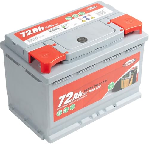 Batería EFB 72 Ah 12V 700A con polo positivo derecho y casete L3 para coches con Start Stop