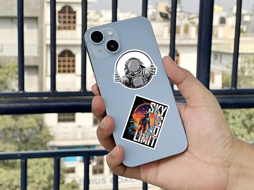 Image of WallDesign Space & Science Sticker Collection: 47 Laminated Stickers for Mobile, Laptop, Personalizing and Gifting! Durable, Hi-Quality Print for Astronomy Lovers-Self-Adhesive