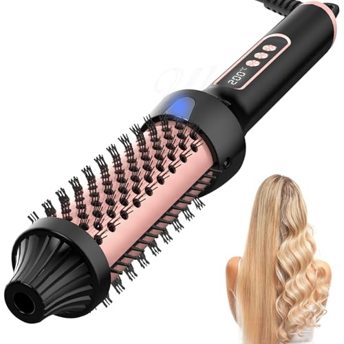 Brosse à boucles chaude à température réglable pour brushing sans frisottis
