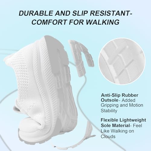 Image of Wide Toe Box Shoes Women Non-Slip Wide Width Sneakers Ultra Light Extra Wide Road Running Shoes for Women Breathable Tennis Walking Gym Workout Trainer 6-12
