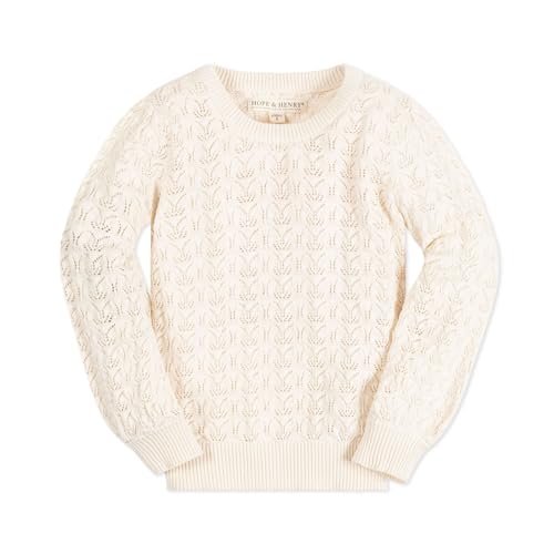 Image of Hope & Henry Girls' Cable Knit Raglan Turtleneck Sweater