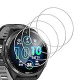 【4枚セット】For Garmin Forerunner 965 保護フィルム ガラス salywin フィルム 9H硬度 高感度タッチ 高透過率 耐衝撃 自動吸着 指紋防止 気泡レス