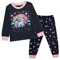 Junellz Girls Pyjamas Sets 2-8 Years Unicorn Pyjamas for Kids Girls Pjs