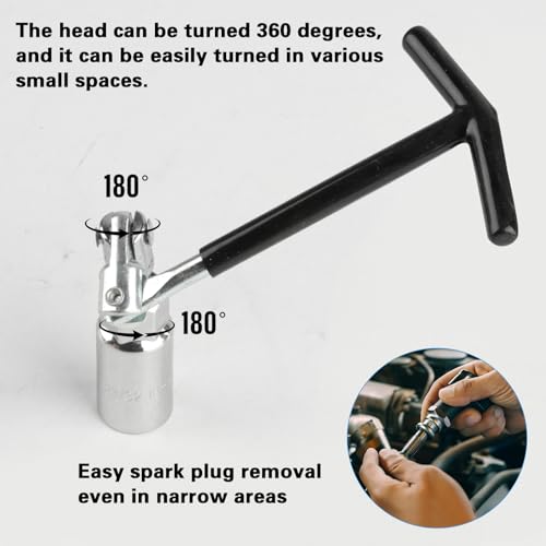 PanBeiQi 4 Pcs 3/8'' Spark Plug Wrench Set, 16/18/21 mm Spark Plug Removal Tool, for Car Motorcycle Sparks Plugs Remover Socket Set 4 PanBeiQi 4 Pcs 3/8'' Spark Plug Wrench Set, 16/18/21 mm Spark Plug Removal Tool, for Car Motorcycle Sparks Plugs Remover Socket Set - Image 4