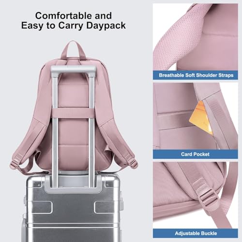Image of CHANTRIA Backpack for Women 21L Medium Bagpack for Office Travel 15.6 inch Laptop Bag with USB & Type-C Charging Port Water-resistant Multi-functional Multi-pocket Ladies Backpack