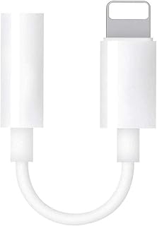 [Certificado Apple MFi] Adaptador Lightning para conector de fone de ouvido de 3,5 mm, adaptador de fone de ouvido para iPhone, adaptador de fone de ouvido Aux Jack compatível com iPhone 11 XS XR X 7 7P 8 8P