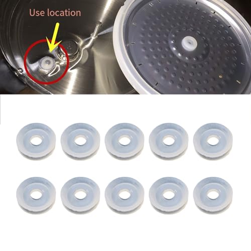 JOKOTI 20 Pieces Float Valves Seal Gasket Essential Accessories Pressure Cooker Spare Part Float Valves Seal Rings Seal Gasket