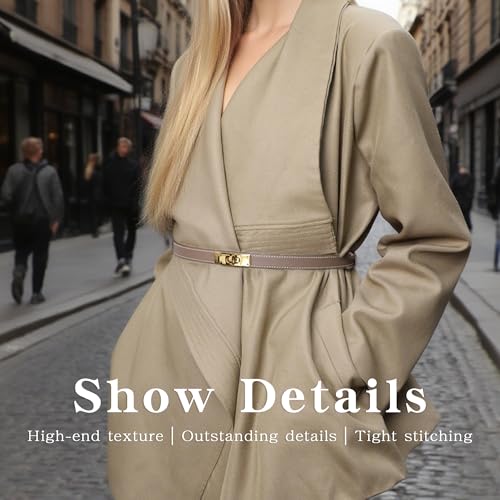 Adjustable Thin Belts For Womens Skinny Belts For Dresses Womens Solid Color Alloy Turn Lock Belts For Jeans3