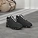 Men's Running Shoes Blade Tennis Walking Fashion Sneakers Breathable Non Slip Gym Sports Work Trainers Full Black