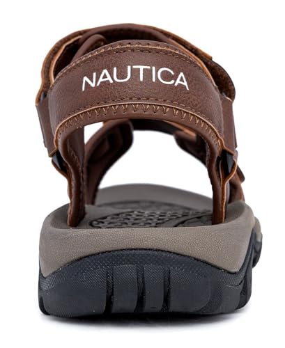 Image of Nautica Men's Athletic Sport Sandals - Adjustable Strap, Comfortable Open-Toe Hiking & Walking Sandals with Cushioned Sole