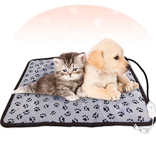 PETPLUS Dog Cat Heating Pad for Pets, Electric Heating Pads with Chew Resistant