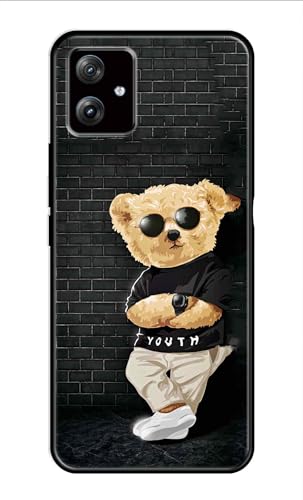 Image of Metal TPU Printed Back Cover for Motorola Moto G64 5G (Cartoon Panda) 360 Degree Protection | Camera Protection -25092024(AH)