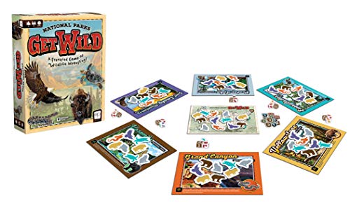 National Parks Get Wild juego de dados familiar miniatura 3