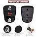 Key Fob Button Pad Replacement for Kia Soul 2013 2012 2011 2010 / Kia Rio / Kia Sportage 2012-2014 Car Keyless Entry Remote Control 3 Button Rubber Cover Flip Key Fob Case Shell Insert Keypad - 2 Pack