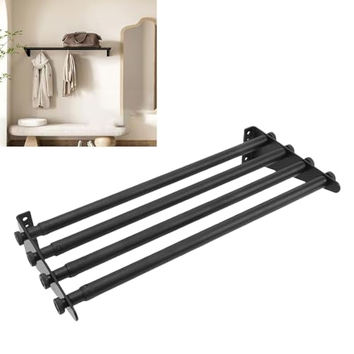 Porte-serviettes de bain télescopique EMUKOEP contre l'humidité - 4
