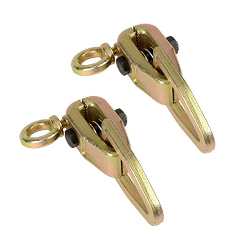 WennoW 2 TON 2-Way Self-Tightening Frame Back Grips & Auto Body Repair Mini Pull Clamp (2 Pack)