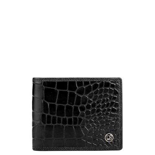 Image of Da Milano Leather RFID Wallet for Men with Multicard Slot - Black