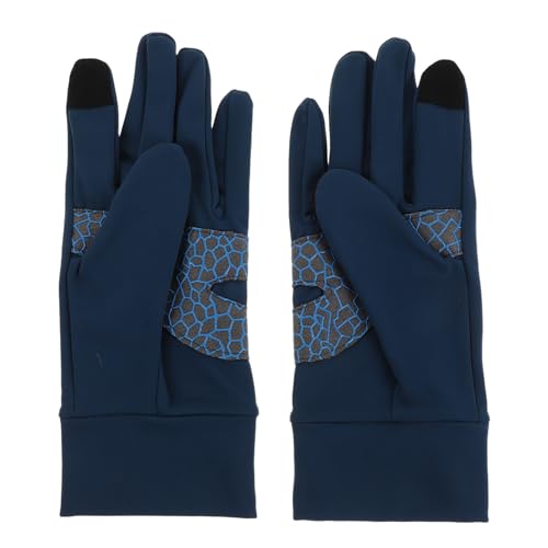 FOMIYES Guantes Térmicos Deportivos con Pantalla Táctil para Ciclismo y Senderismo, Resistentes al Viento, Tamaño M, Color Azul Remoto, un Par, Antideslizantes y Elásticos para Hombre