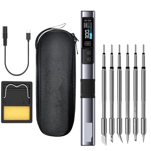 はんだごて 温度調節機能と修理作業用のコンパクトな溶接リワークステーションを備えた電気はんだごてキット 急速加熱