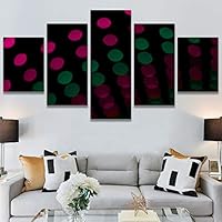 SIGNWIN 5 Panel Canvas Wall Art Organic Arrangement Modern Artwork for Home Decorations Ready to Hang - 60