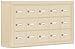 Salsbury Industries 19035-15SSK Cell Phone-3 Unit Surface Mounted-Master Keyed Locks with 5-Inch Diameter Compartments, Sandstone