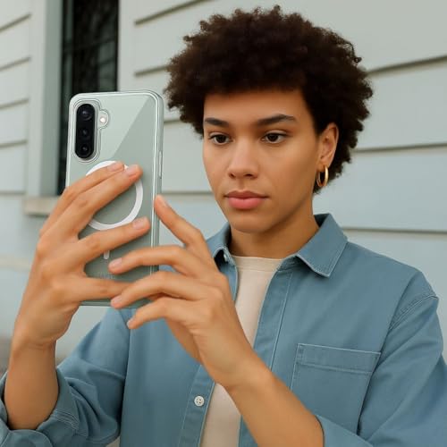 Image of ShieldTech Crystal Clear Back Case Cover Compatible with Samsung Galaxy A56 5G | Hard PC & TPU | Wireless Charging Compatible Case Cover for Samsung Galaxy A56 5G / Galaxy A56 5G | Transparent