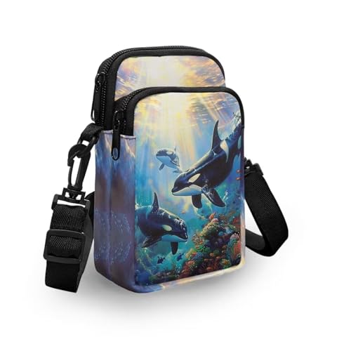 Yzaoxia Small Crossbody Bag for Women Men Canvas Cross Body Phone Purse Over Shoulder Handbag Messenger Bag Adjustable Strap3