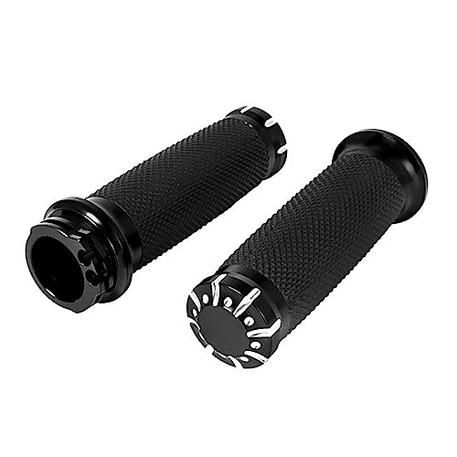 Poignées de guidon de moto 25mm pour Harley Sportster et Touring 1996-2017