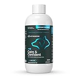 VetriScience Composure Max Liquid Formula - Clinically Proven Dog Calming and Cat Calming Supplement with Colostrum, L-Theanine & Vitamin B1 for Stress, Storms, Separation & More - 8 oz