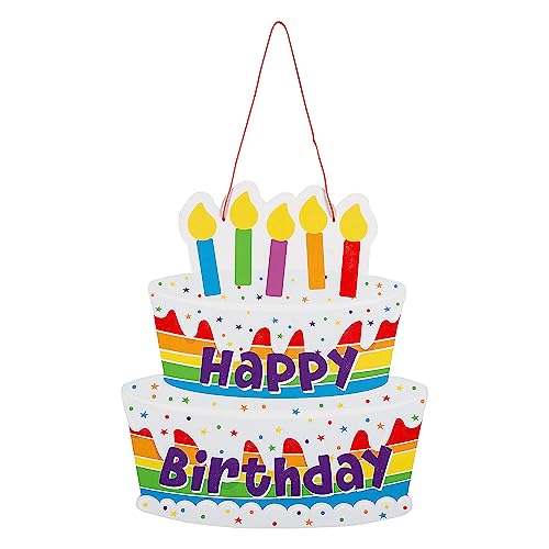 Happy Birthday Cake Door Sign