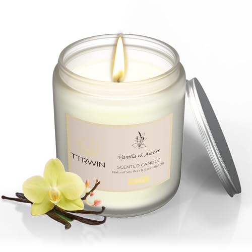 Jasmine & Ylang Ylang Scented Candle, 200g, 50H Long