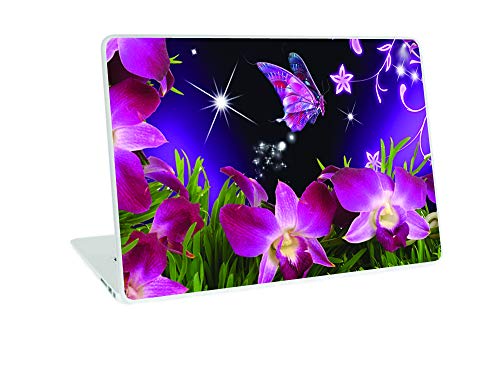 Image of GalaxsiaTM Butterfly D7 Vinyl Laptop Skin /Sticker /Cover /Decal Compatible for Any 14 inch Inches Laptop (Hp /Dell /Sony /Acer /Lenovo /Asus. Etc) Or Notebook.