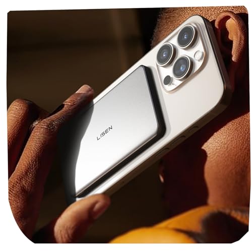 LISEN Ultra Slim MagSafe Power Bank,5000mAh Wireless Slim MagSafe Battery Pack,Magnetic Portable...