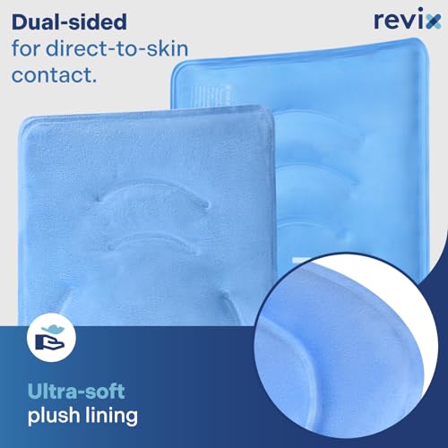 Image of REVIX 19 inch Extra Large Knee Ice Pack Wrap Around Entire Knee, Reusable Gel Cold Pack for Discomfort and Post-Workout Fatigue, Cold Compress, Enhance Comfort and Recovery