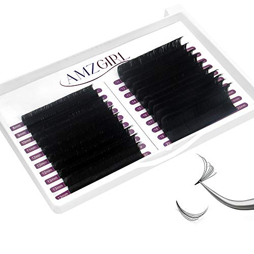 Volume Lashes Easy Fan Lash Extensions 0.05 C Curl 8-20mm Mixed Mega Rapid Blooming Lashes Premade Fans 2D 3D 4D 5D 6D 10D（0.05 C Mix 8-20mm）