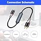 Tulov RCA Rauschunterdrücker, Entstörfilter, Erdschleife,für Geräuschisolator, Ground Loop Isolator für Auto Heim Stereo System/Bluetooth Lautsprecher