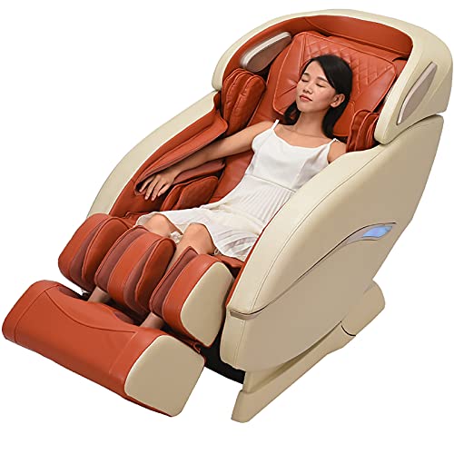 Lzour Zero Gravity Full Body Air Massage Chair,Double SL Track Massage Chair,Intelligent Full-Body Massage Chair with Musical Function, Air Massage & Heat Function