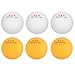 Tennis de Table Boule, 6 PCs ping Pong Ball Tennis de Table balles ping Pong Ball 3 étoiles compétition ping Pong Balle Replacement pour Le Divertissement concurrentiel Blanc, Jaune(Blanc)