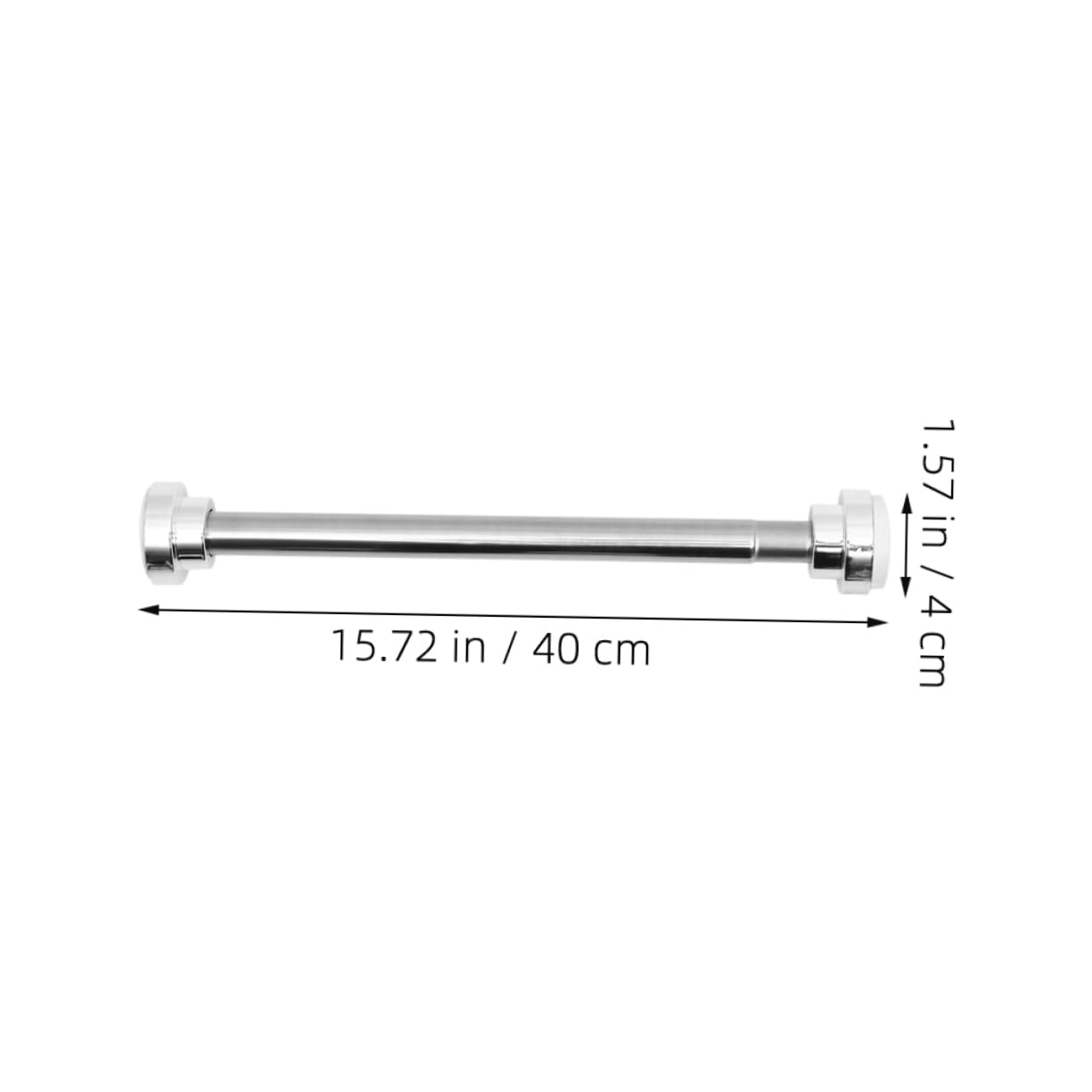 UKCOCO 2piezas Barra de Cortina Telescópica de Acero Inoxidable Extensible para Baño o Armario Incluye Unidades Fácil Instalación sin Taladrar para Cortinas de Ducha o Ventanas