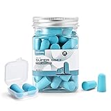 Lenicany 30Pair Soft Foam EarPlugs, 32dB Disposable Sound Blocking Noise Cancelling Ear Plugs for Sleeping/Concerts Loud Music/Shooting Guns/Work Construction, Hearing Safety Protection (Blue)