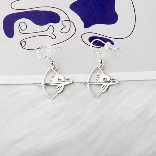 OKEYCH Archer Gift Archery Earrings Arrow Fan Jewelry Hunting Lover Gift3