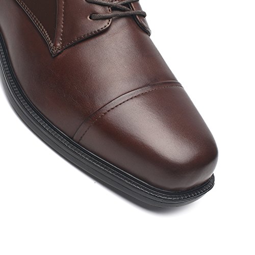 Image of Wide Width Brown Oxfords for Men by La Milano
